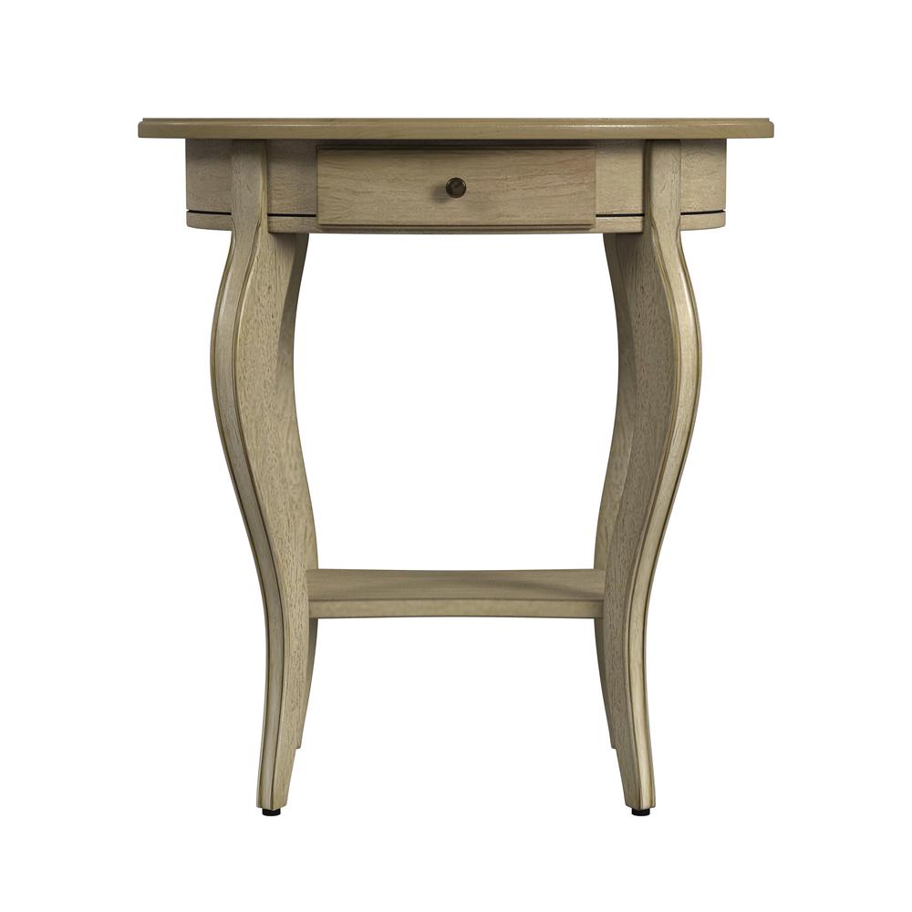 Company Jeanette Oval Wood Side Table, Beige. Picture 2