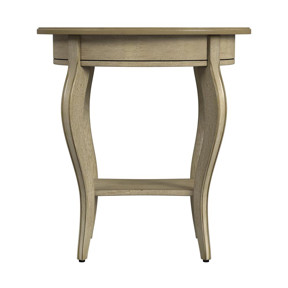 Company Jeanette Oval Wood Side Table, Beige. Picture 4