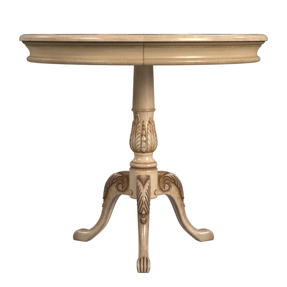 Company Carissa 30" Round Foyer Table, Beige. Picture 3