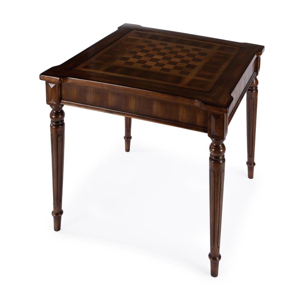 Company Vincent Multi-Game Card Table, Medium Brown. Picture 1