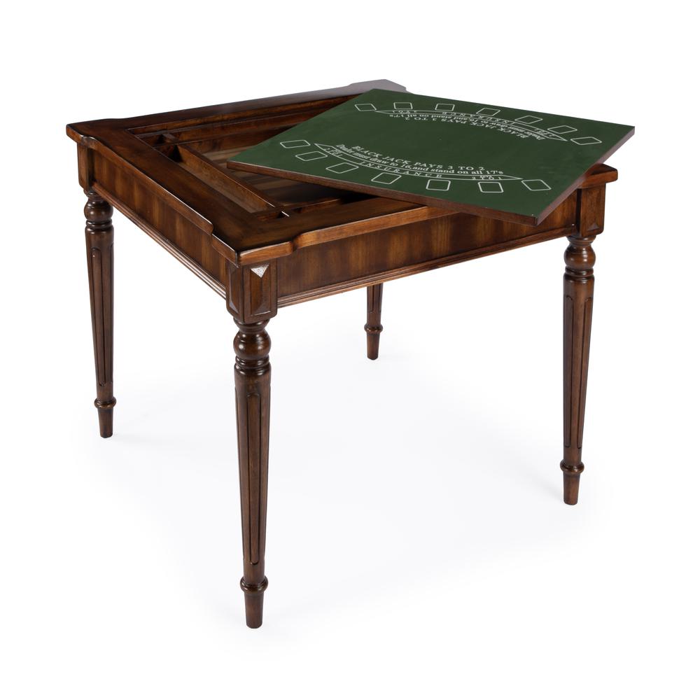 Company Vincent Multi-Game Card Table, Medium Brown. Picture 4