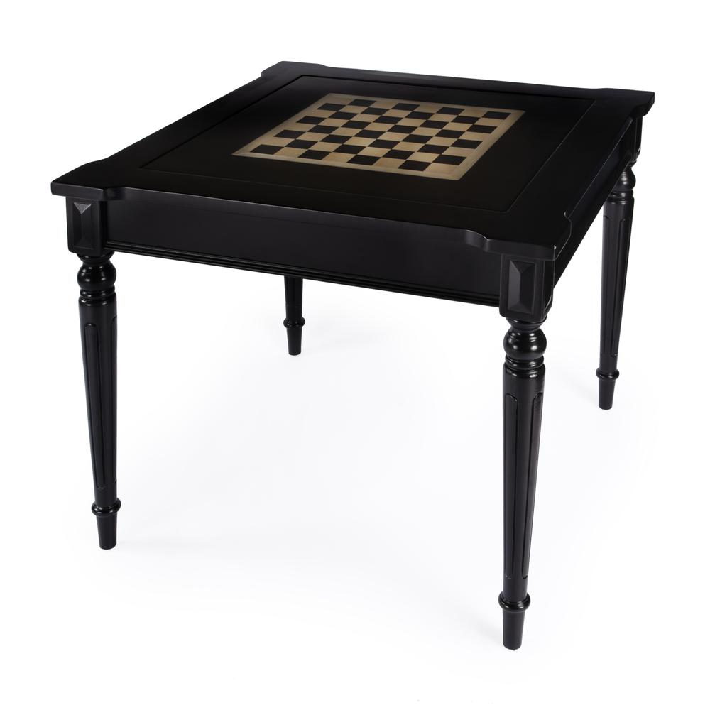Company Vincent Multi-Game Card Table, Black. Picture 1