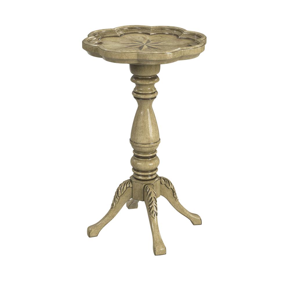 Butler Specialty Company, Whitman Scalloped Edge Accent Table, Beige. The main picture.