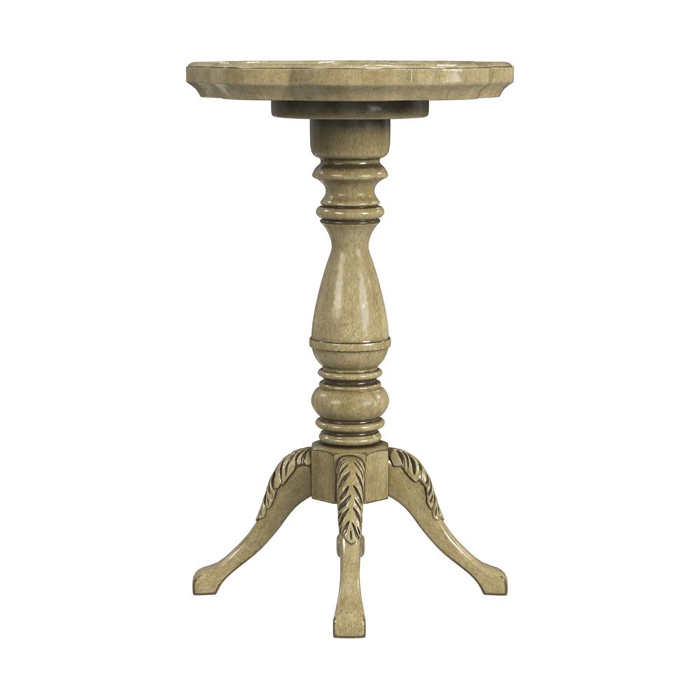 Butler Specialty Company, Whitman Scalloped Edge Accent Table, Beige. Picture 5
