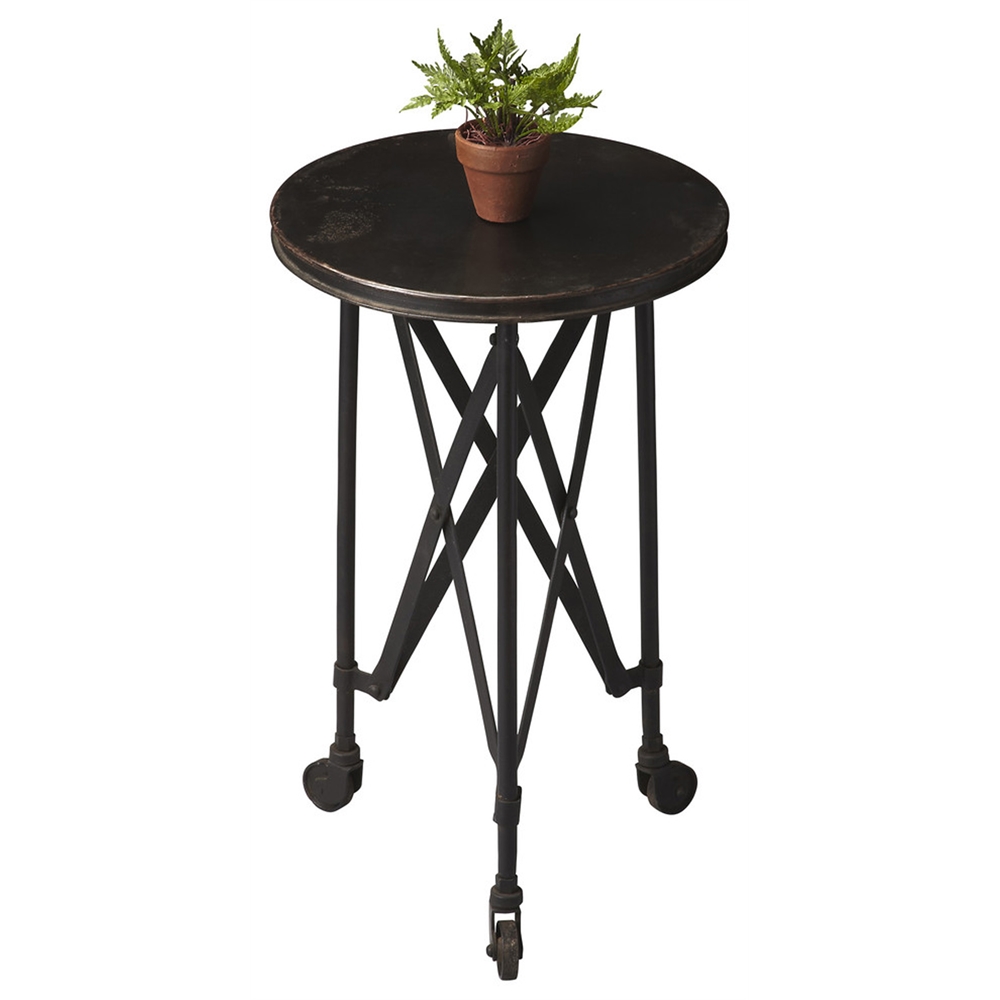 Costigan Industrial Chic Accent Table, Metalworks. Picture 1
