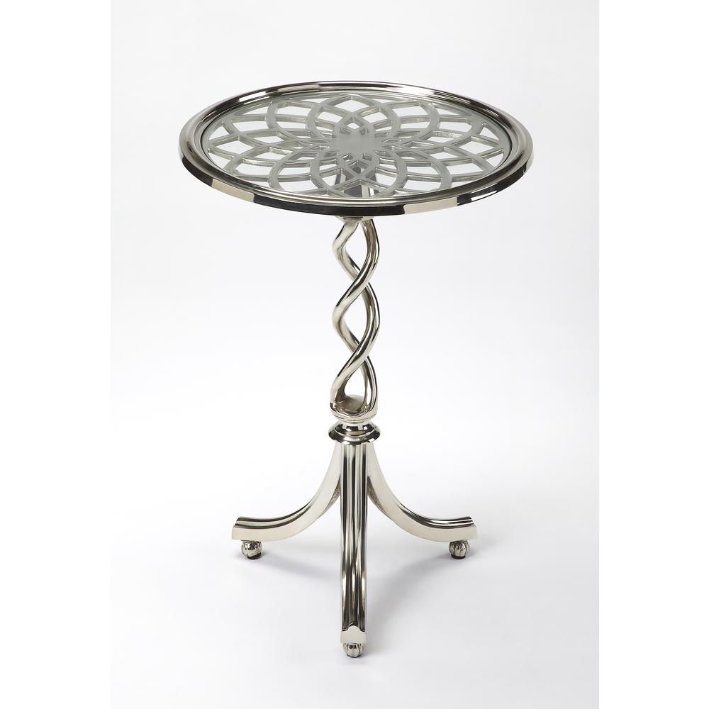 Company Isidora Modern Side Table, Silver. Picture 1