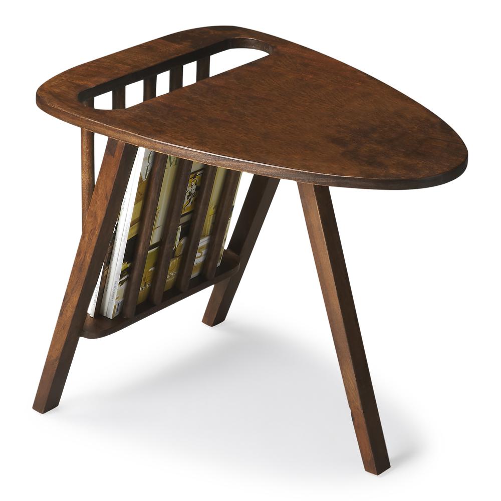 Company Lowery Modern Magazine Side Table, Dark Brown. Picture 1