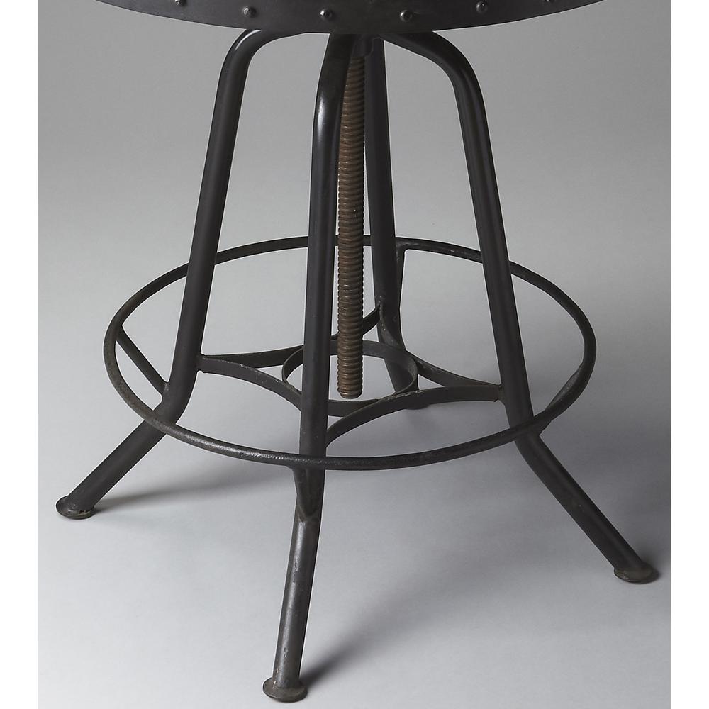 Company EngleWood Round 29"W Metal Hall/Pub Table, Black. Picture 3