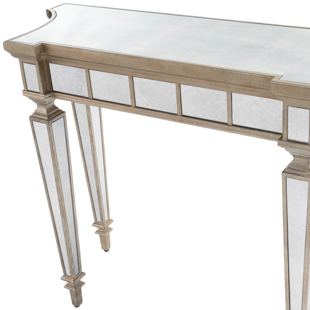 Company Garbo Mirrored Console Table, Silver. Picture 7