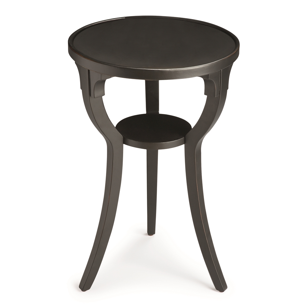 Round Accent Table in Black Licorice, Belen Kox. Picture 2