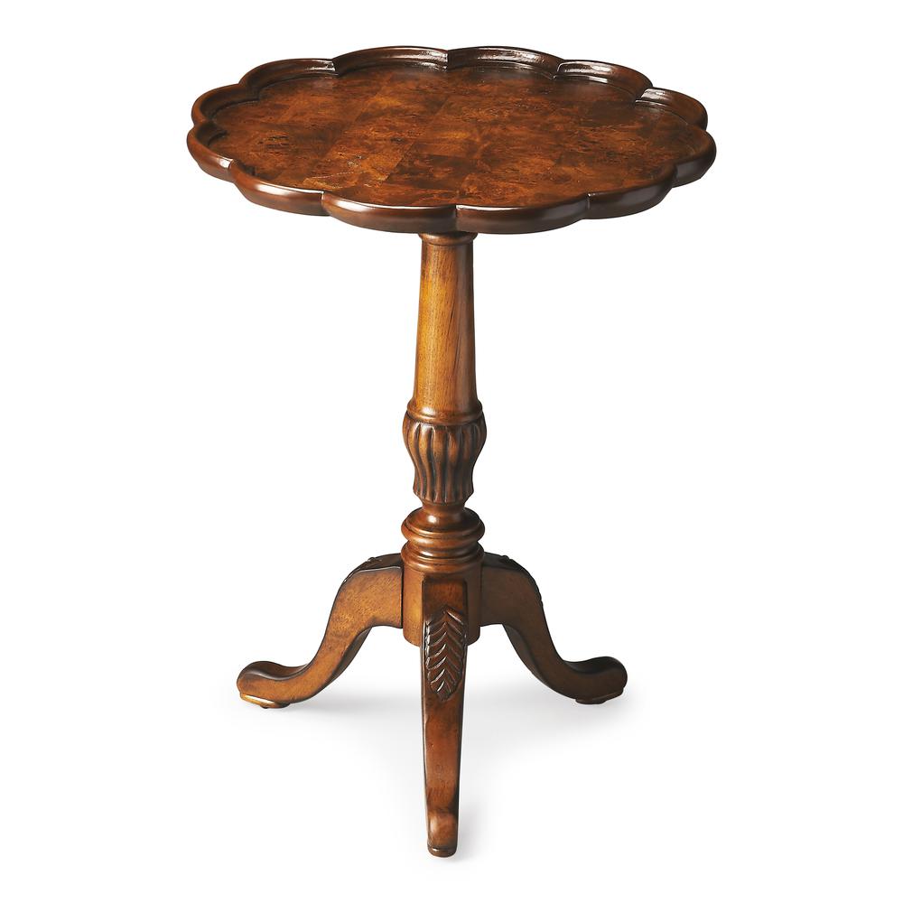 Company Dansby Pedestal Side Table, Medium Brown. Picture 1