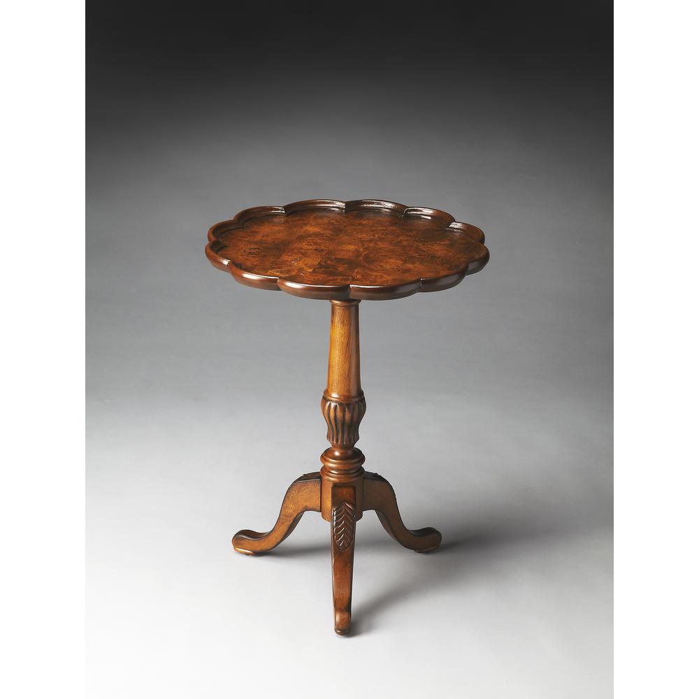 Company Dansby Pedestal Side Table, Medium Brown. Picture 3