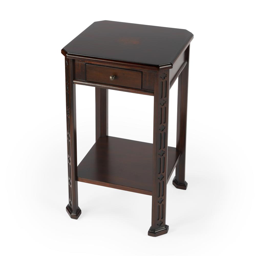 Moyer Plantation Cherry Accent Table, Plantation Cherry. Picture 2