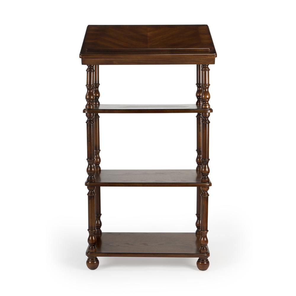 Company Alden 4-Tier Library Stand, Medium Brown. Picture 3