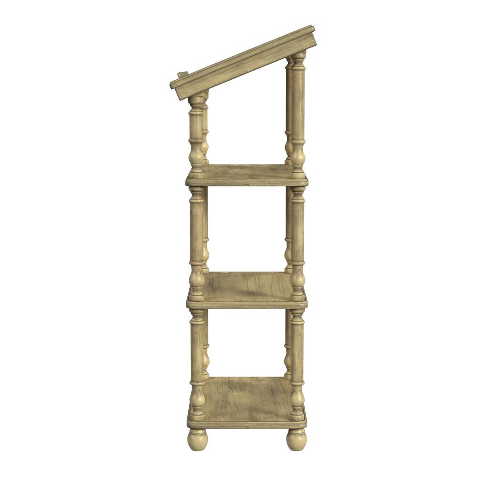 Company Alden 4- Tier Library Stand, Beige. Picture 3