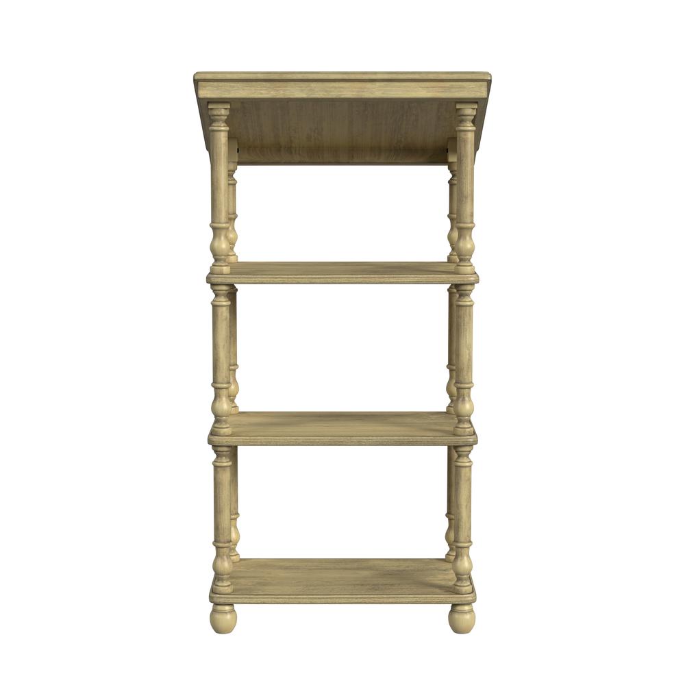 Company Alden 4- Tier Library Stand, Beige. Picture 4