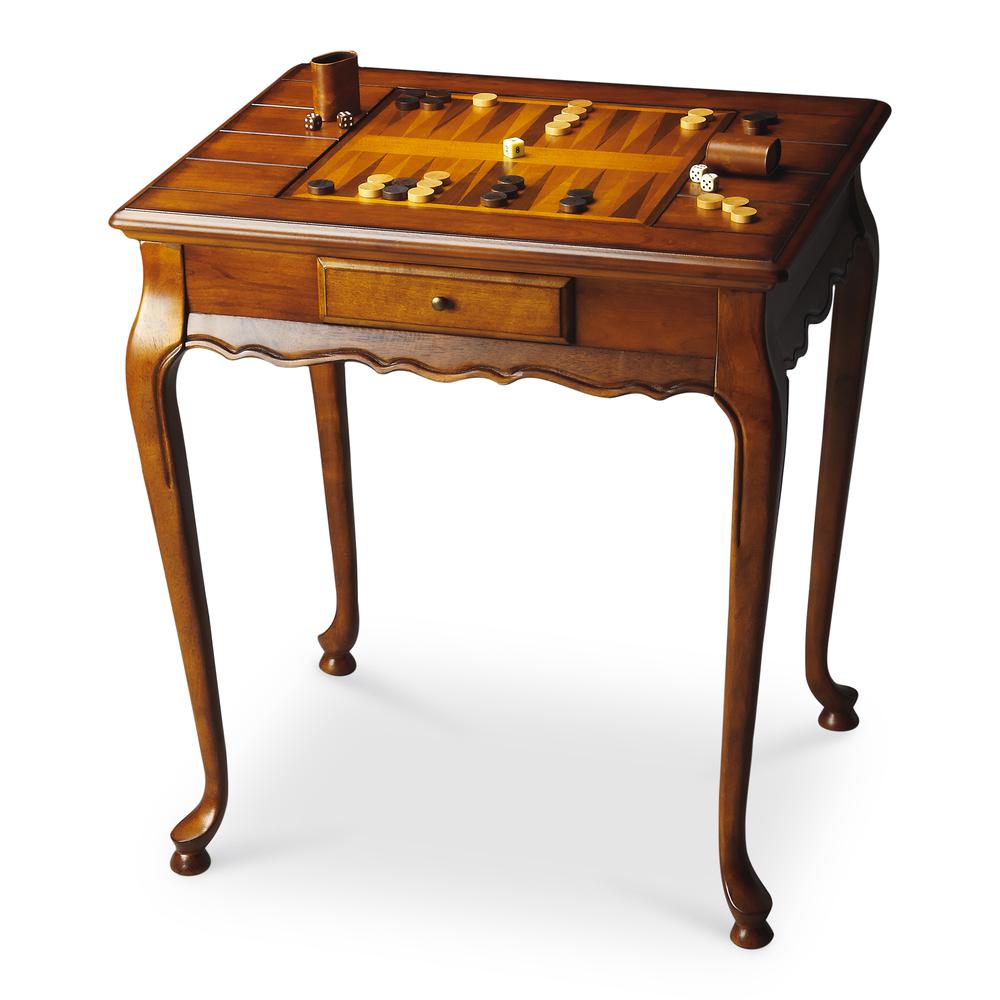 Company Bannockburn Game Table, Medium Brown. Picture 1