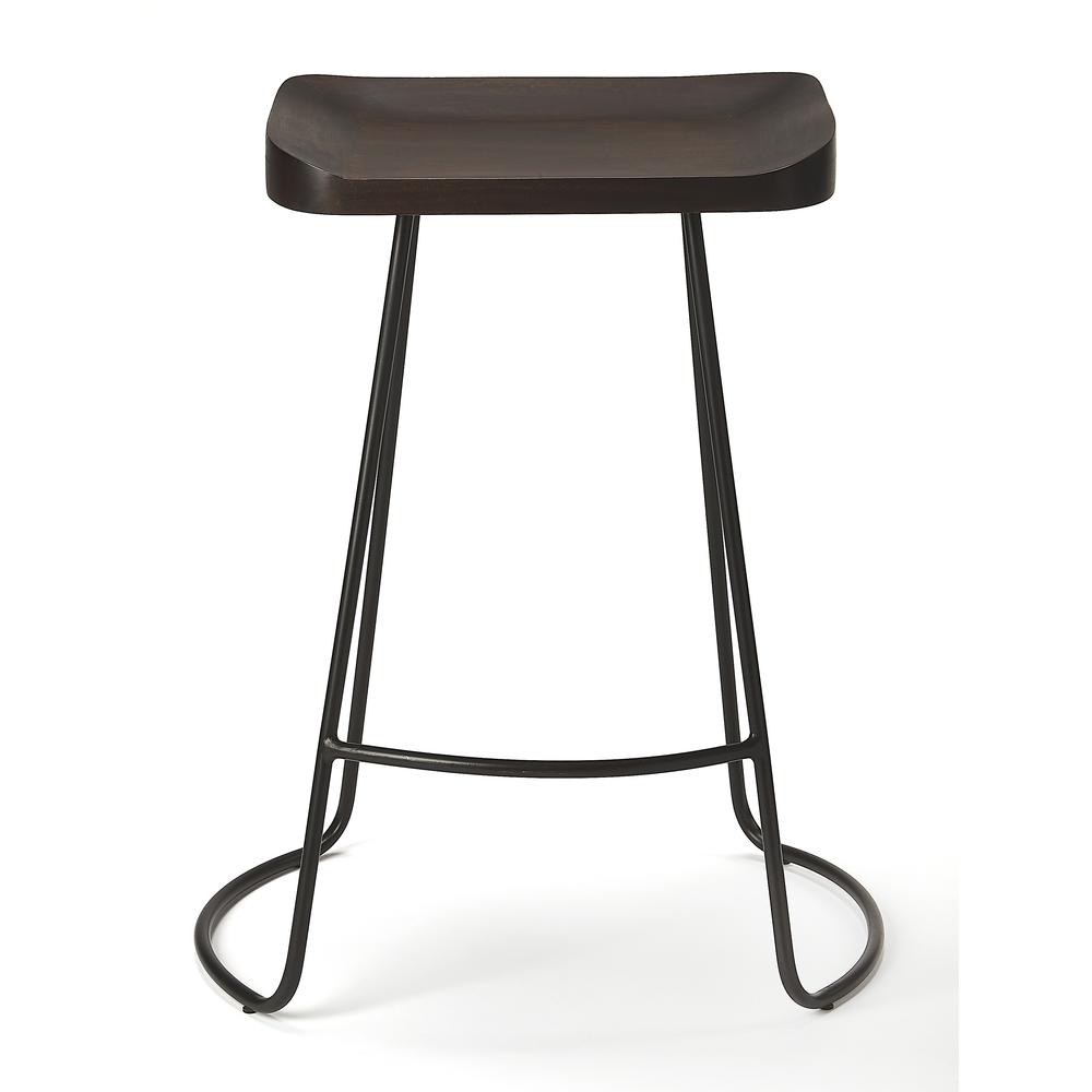 Company Alton Backless Coffee  25.5" Counter Stool, Dark Brown. Picture 4