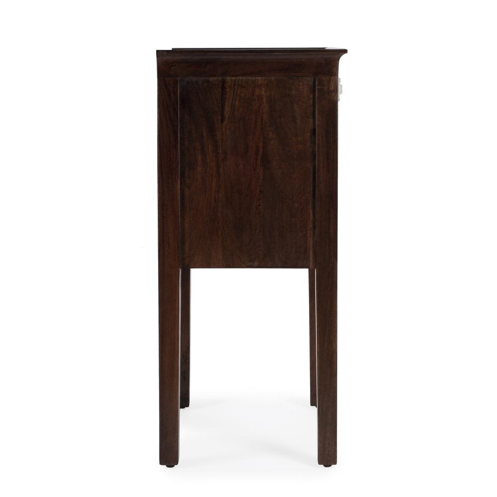 Company Gabriel Solid Wood Side Table, Dark Brown. Picture 3