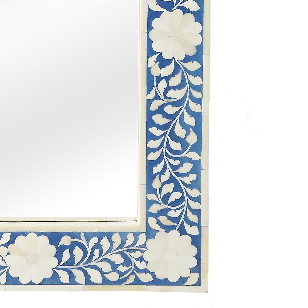 Company Vivienne Bone Inlay Wall Mirrored, Blue. Picture 3