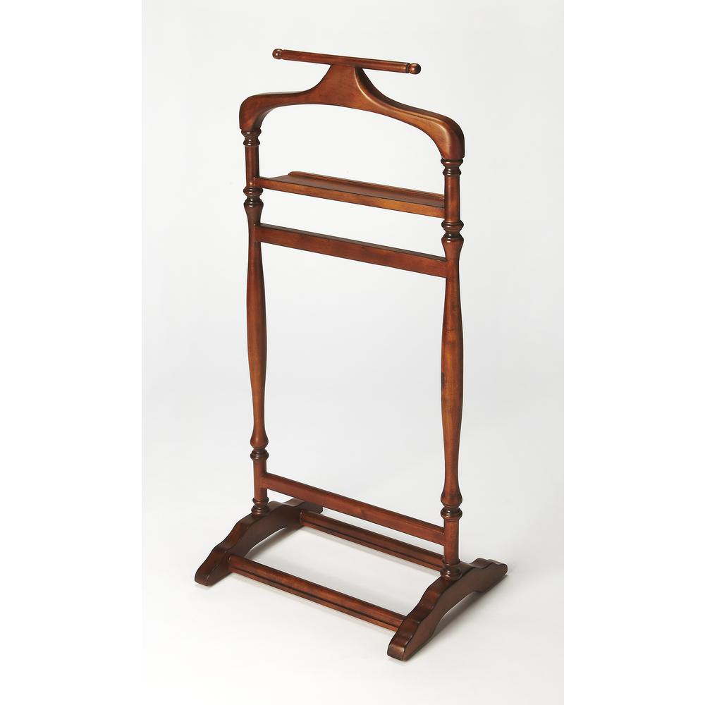 Company Judson Valet Stand, Medium Brown. Picture 1