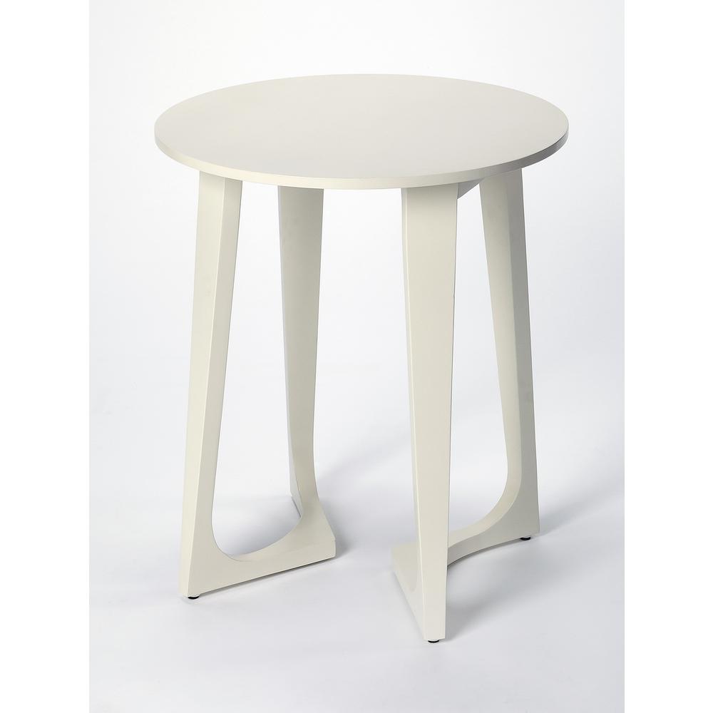 Butler Devin White Accent Table. Picture 1