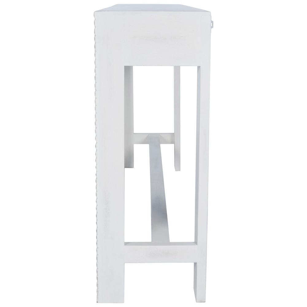 Janta Rectangular Console Table in White. Picture 3