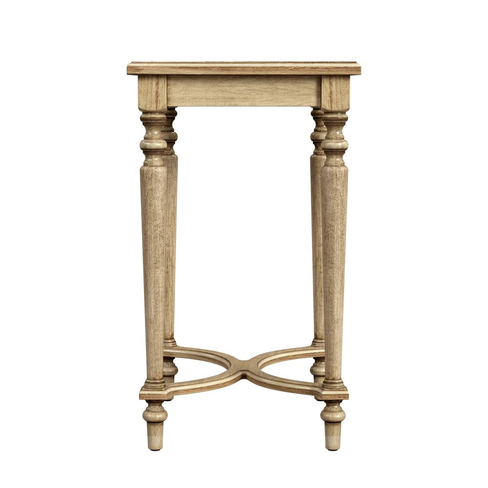 Company Tyler Solid Wood Inlay Side Table, Beige. Picture 3