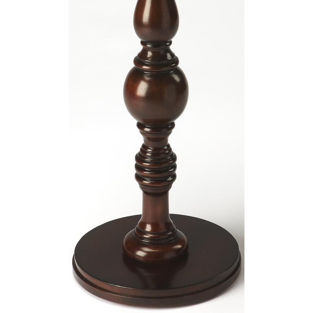 Company Camilla Pedestal Side Table, Dark Brown. Picture 2