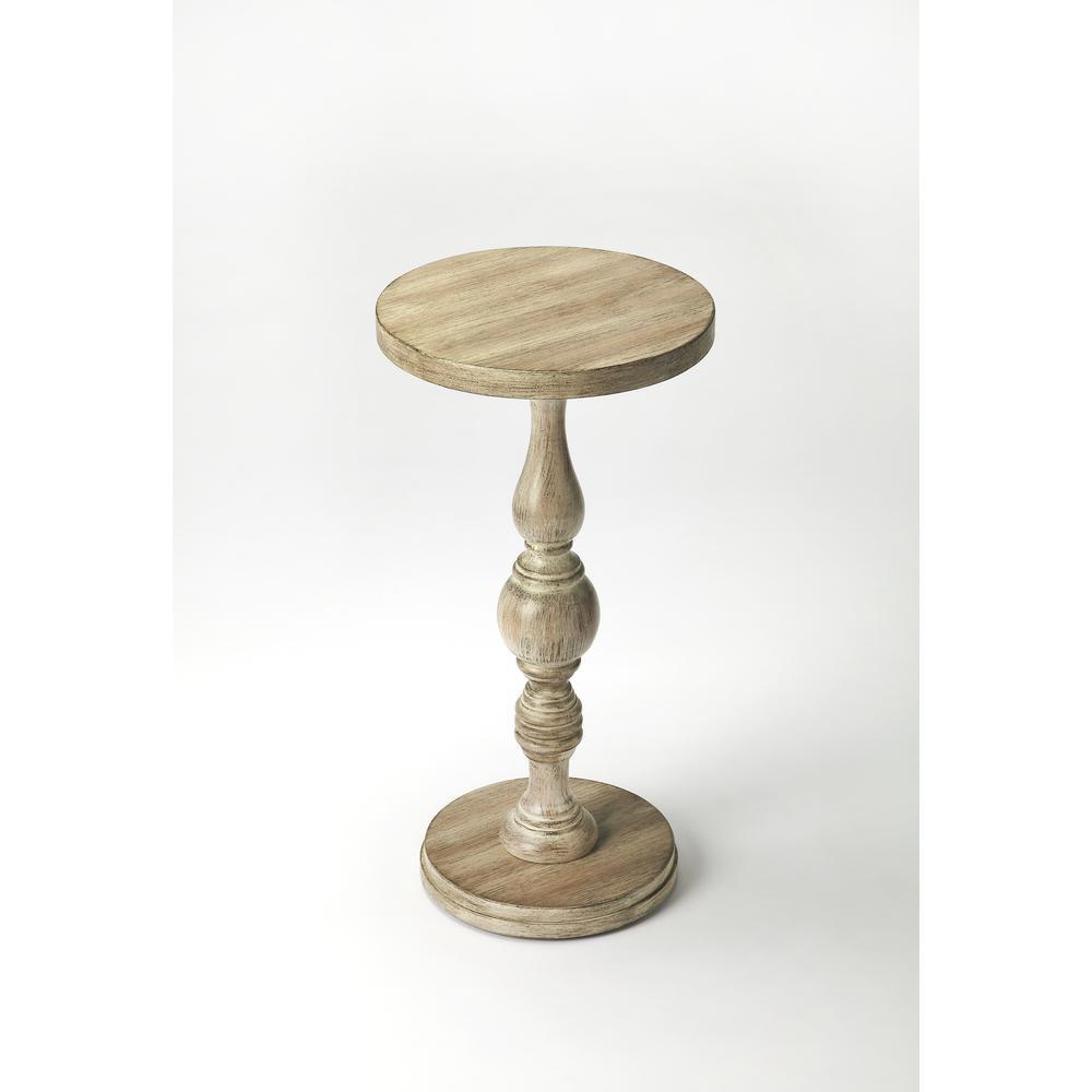 Company Camilla Pedestal Side Table, Gray. Picture 1