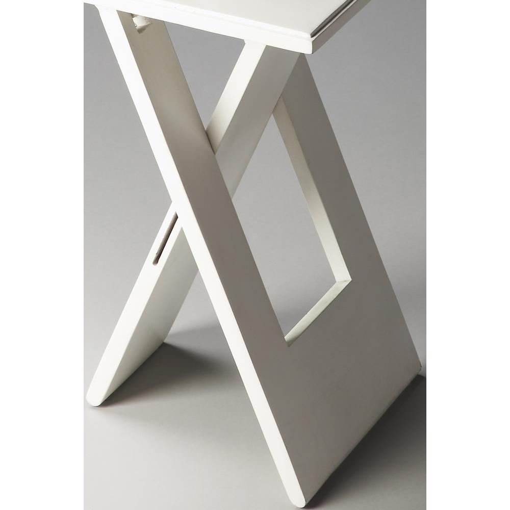 Company Hammond Folding Side Table, White. Picture 2