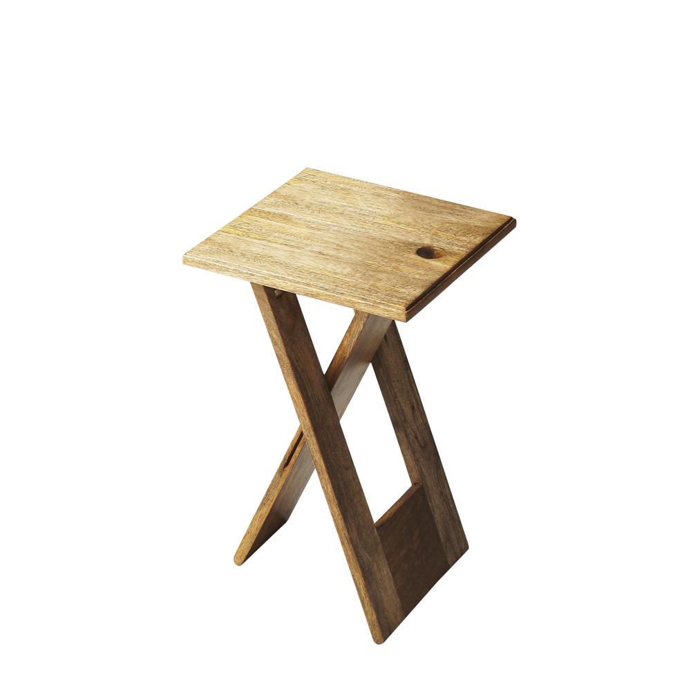 Company Hammond Folding Side Table, Natural. Picture 1