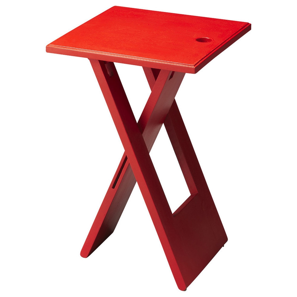 Hammond Red Folding Table. Picture 2