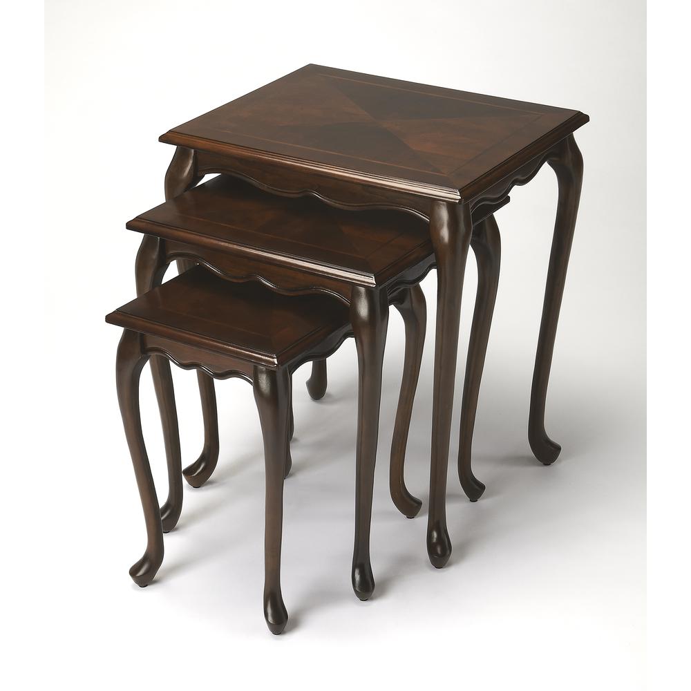 Company Thatcher Nest Of Tables, Dark Brown. Picture 1