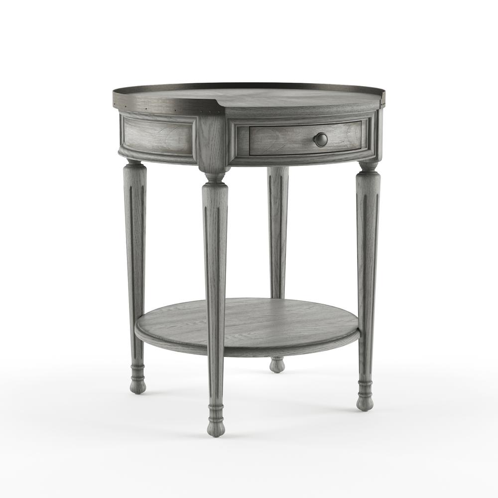 Company Sampson Side Table with Storage, Gray. Picture 1