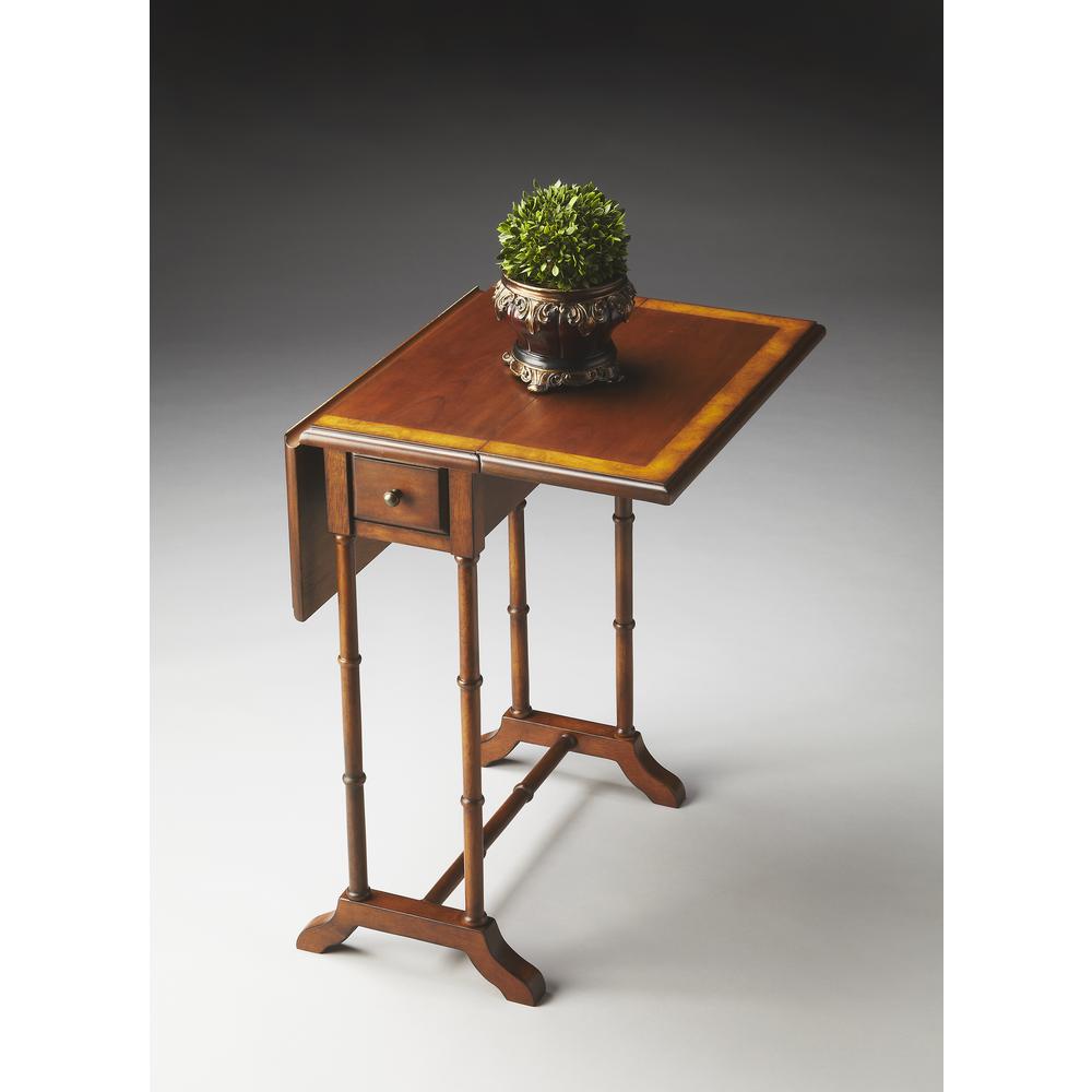 Company Darrow Drop-Leaf Side Table, Medium Brown. Picture 4