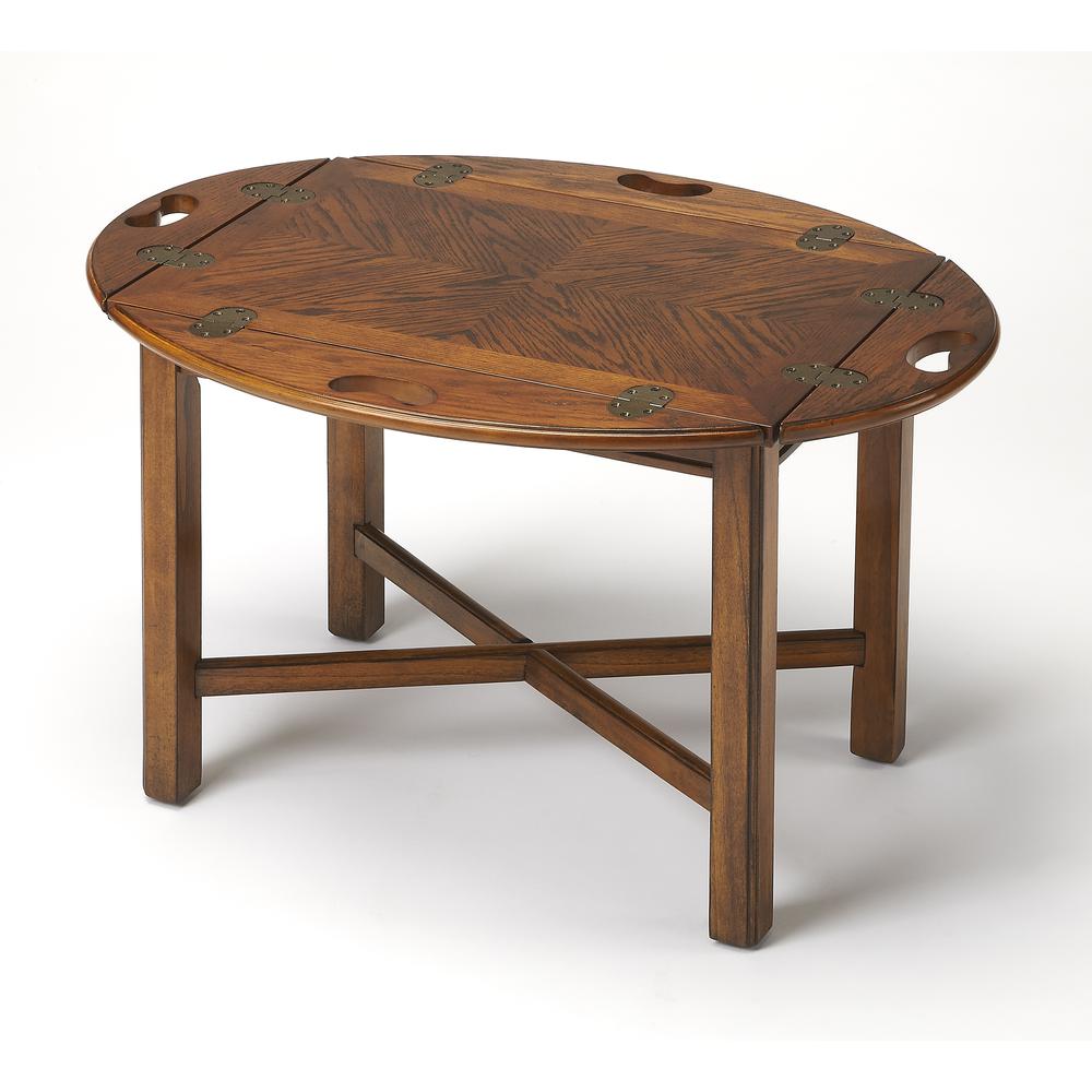 Company Carlisle Butler Table, Medium Brown. Picture 1