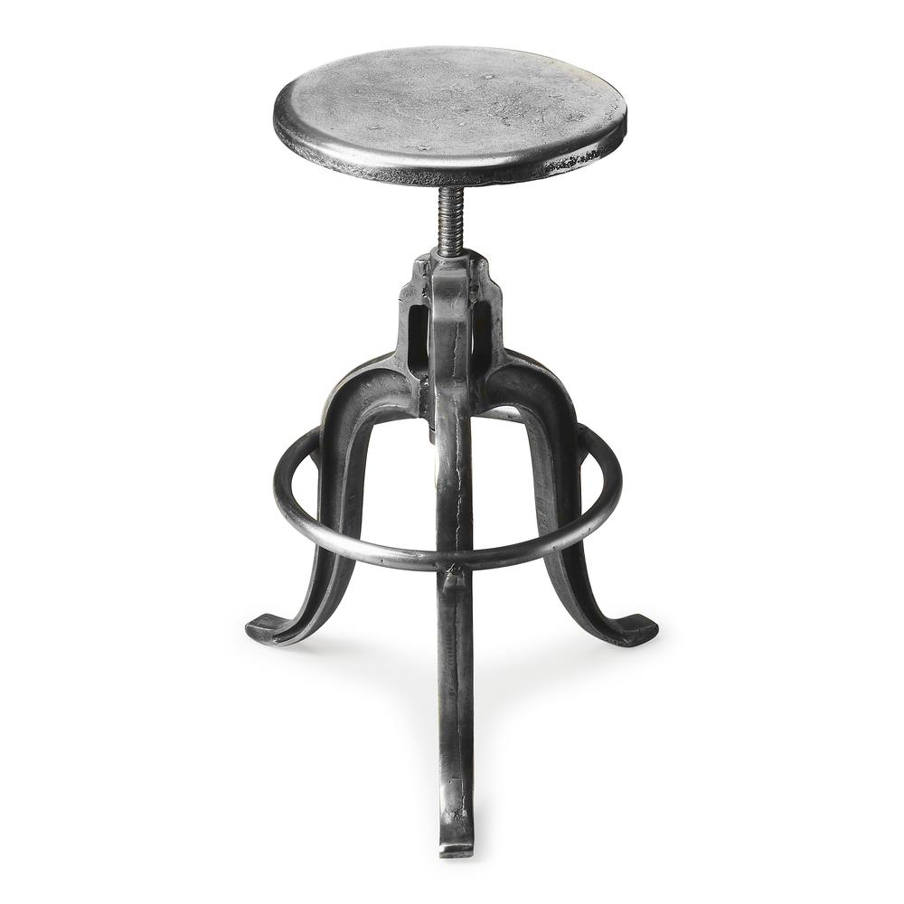 Parnell Adjustable Swivel Iron Bar Stool. Picture 2