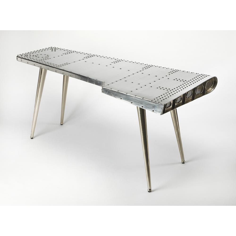 Company Midway Aviator Desk, Silver. Picture 1