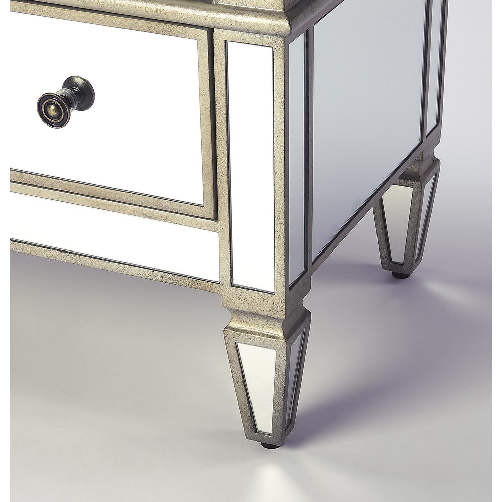 Company Celeste Mirrored Console Cabinet, Silver. Picture 5