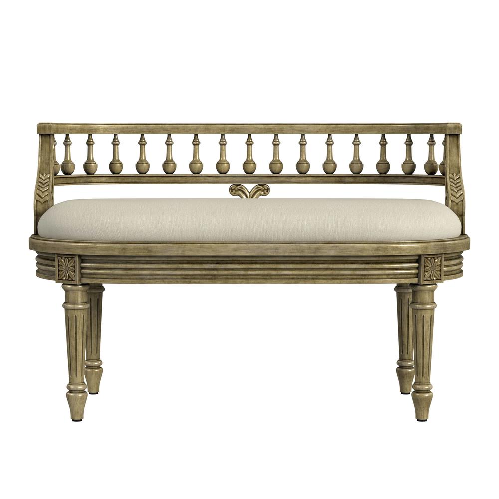 Company Hathaway 37" Upholstered Bench, Beige. Picture 3