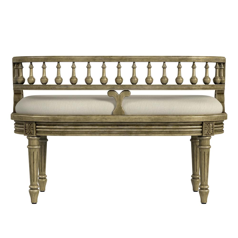 Company Hathaway 37" Upholstered Bench, Beige. Picture 5