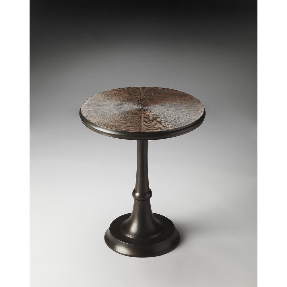 Company Beaumont Metal Side Table, Bronze. Picture 4