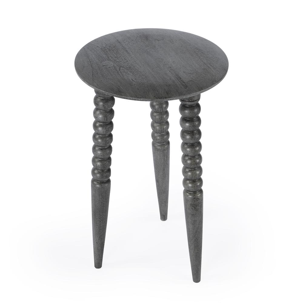 Company Fluornoy Wood Side Table, Gray. Picture 1