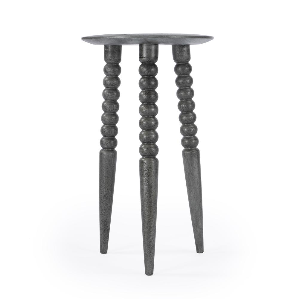 Company Fluornoy Wood Side Table, Gray. Picture 4