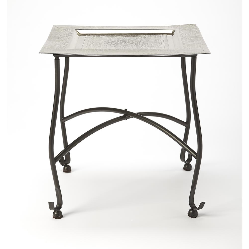 Bahia Metal Moroccan Tray Table, Metalworks. Picture 2