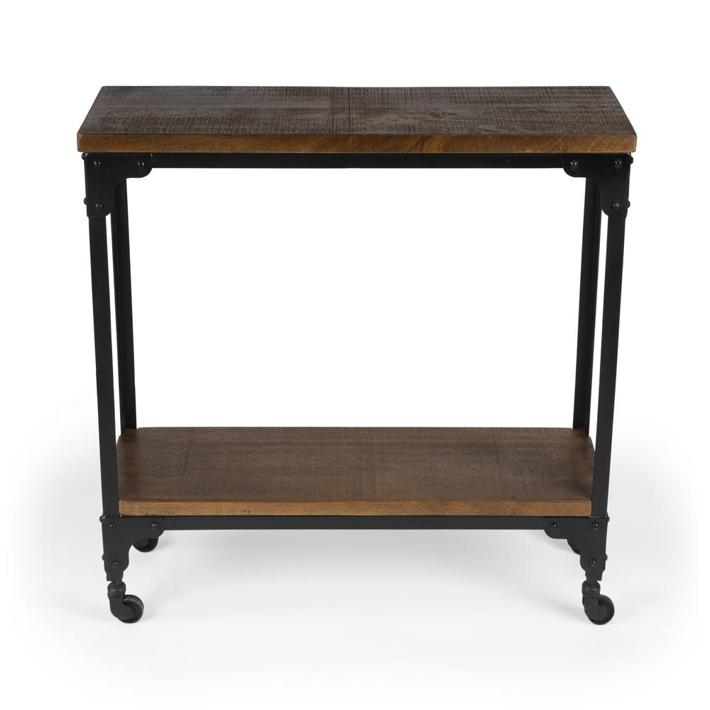 Company Gandolph Industrial Chic Console Table, Medium Brown. Picture 3