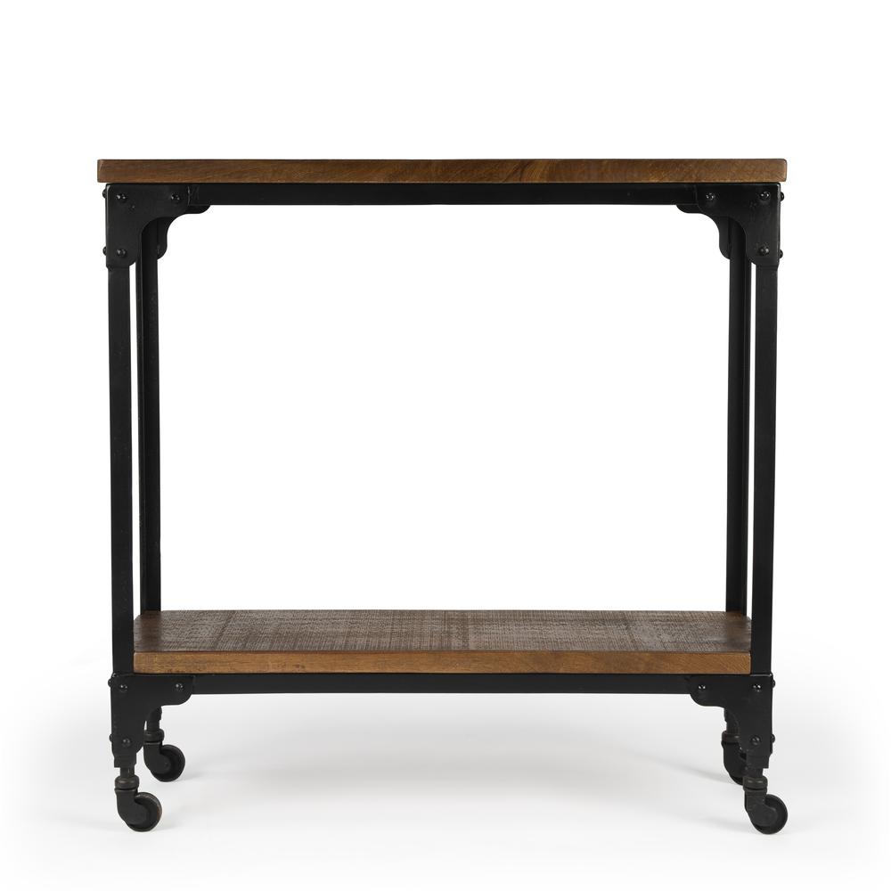 Company Gandolph Industrial Chic Console Table, Medium Brown. Picture 4