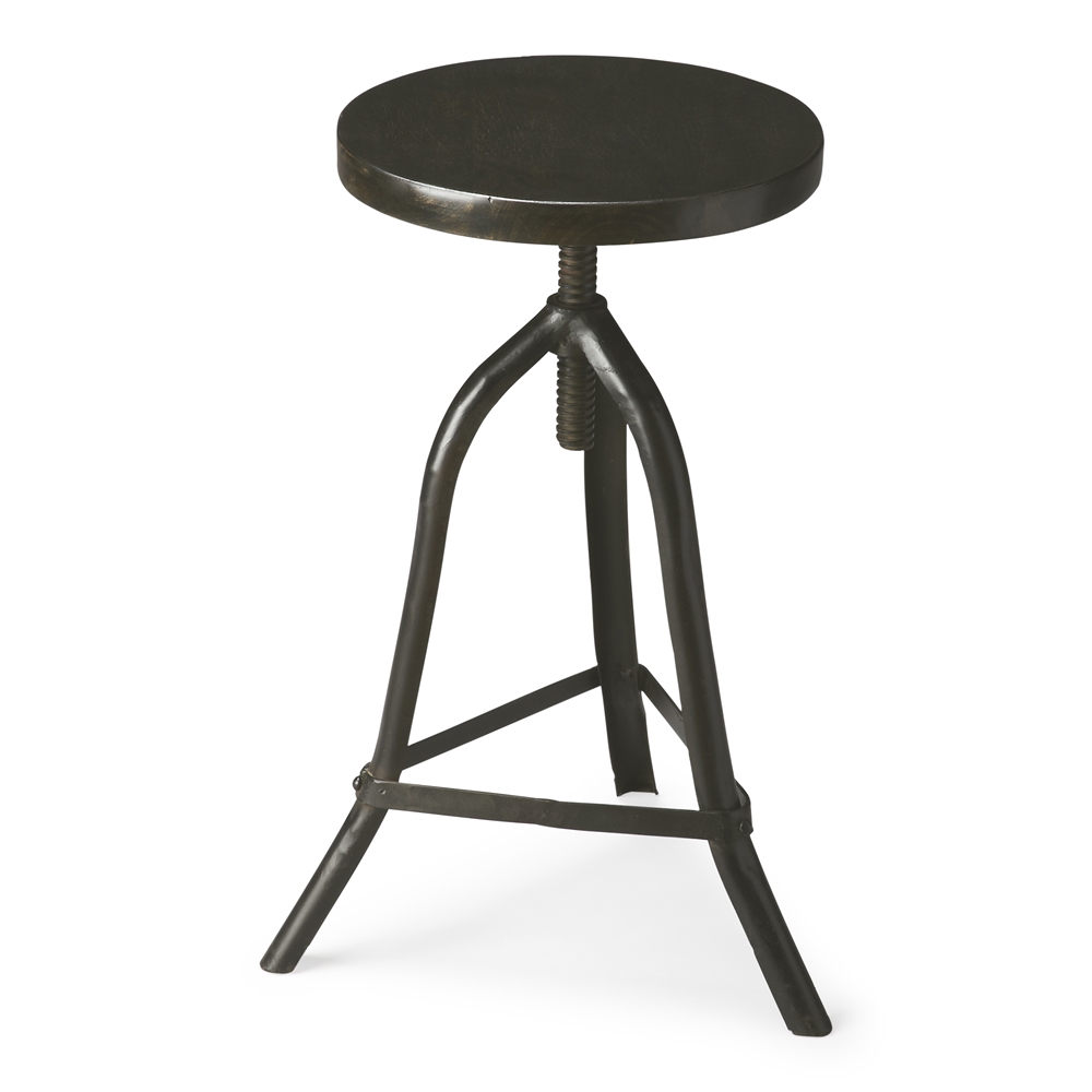 Fullerton Industrial Chic Revolving Stool, Metalworks. Picture 1