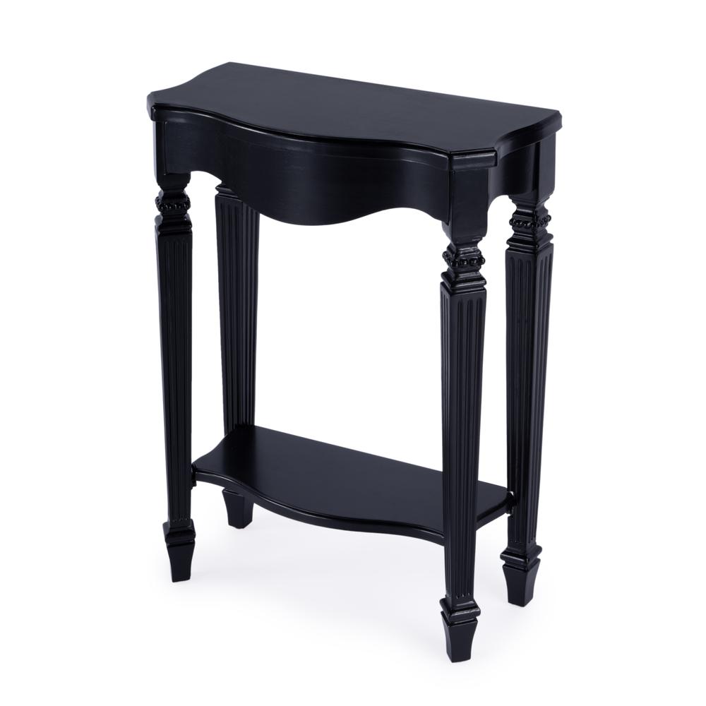 Cheshire Ballerina 22" Console Table, Black. Picture 1